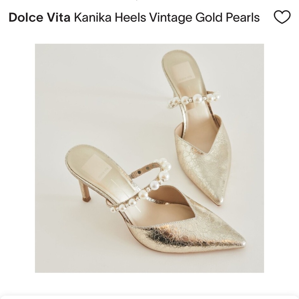 Dolce Vita Kanika Heels with Pearl Accents